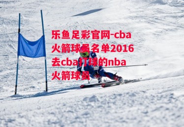 乐鱼足彩官网-cba火箭球员名单2016去cba打球的nba火箭球员